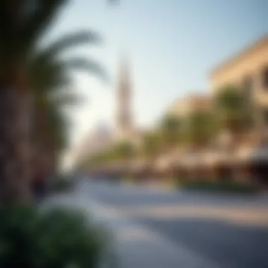 Surrounding area of Bur Dubai Station featuring local businesses and historical landmarks