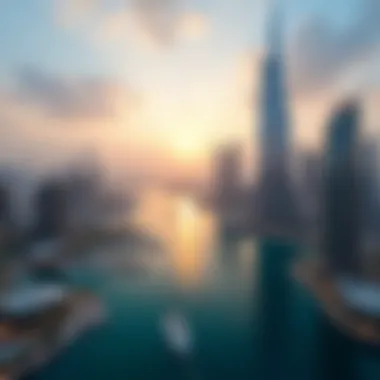 Dubai Marina: Emaar's Luxury Waterfront Development Aerial view of Dubai Marina highlighting luxurious waterfront living