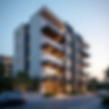 Modern apartment exterior in Al Nahda