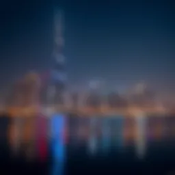 Stunning skyline of Dubai during Ramadan nights