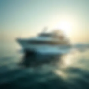 A Dubai ferry navigating through the shimmering waters of the Arabian Gulf