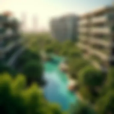 Aerial view of The Gardens by Nakheel Aerial view showcasing the lush greenery and modern architecture of The Gardens by Nakheel.