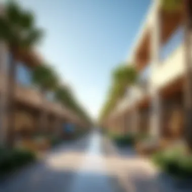 Commercial offerings in The Gardens Trendy commercial areas showcasing shopping and dining options within The Gardens.