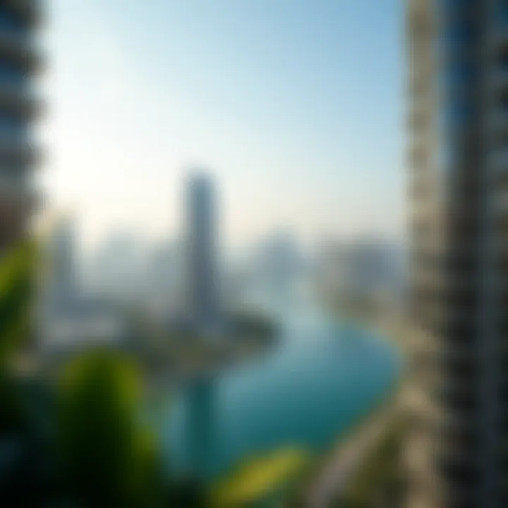 Panoramic view of Jumeirah Lake Towers