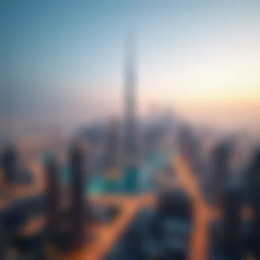 A skyline view of Dubai representing the dynamic freelance market.