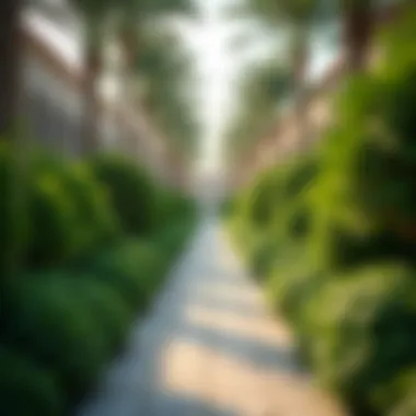 Serene Pathways in the Palm Garden Lush greenery and tranquil pathways in Palm Garden